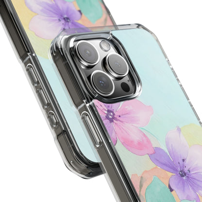 Clear Magnetic Phone Case – Water Petal