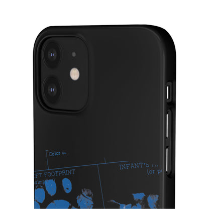 Snap Phone Case – Mom’s Little Blue Footprints