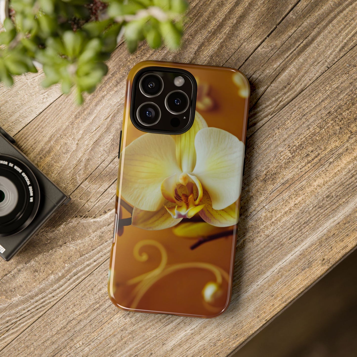 Protective Phone Case – Amber Orchid