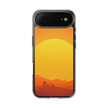 Clear Phone Case – Desert Sunrise