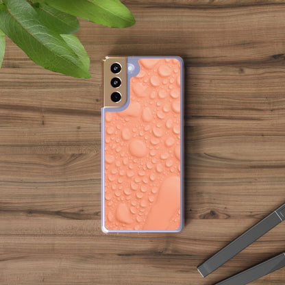 Clear Phone Case – Apricot Rain