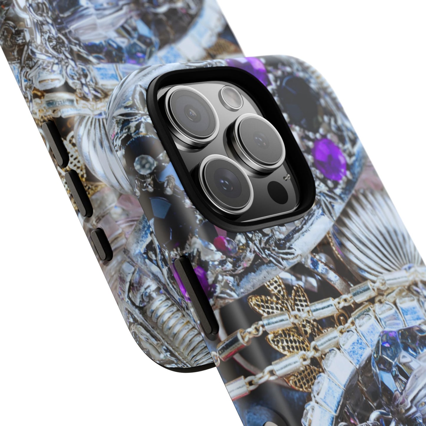 Protective Magnetic Phone Case – Chrome Jewel