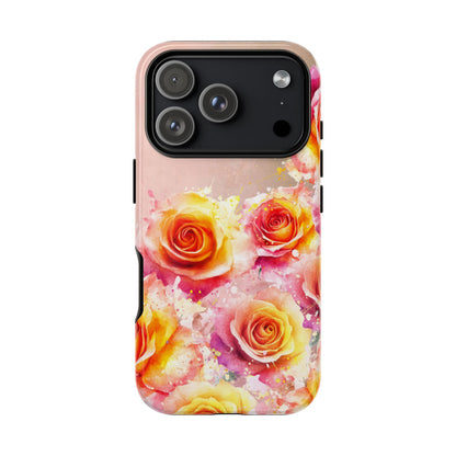 Protective Phone Case – Sunset Roses