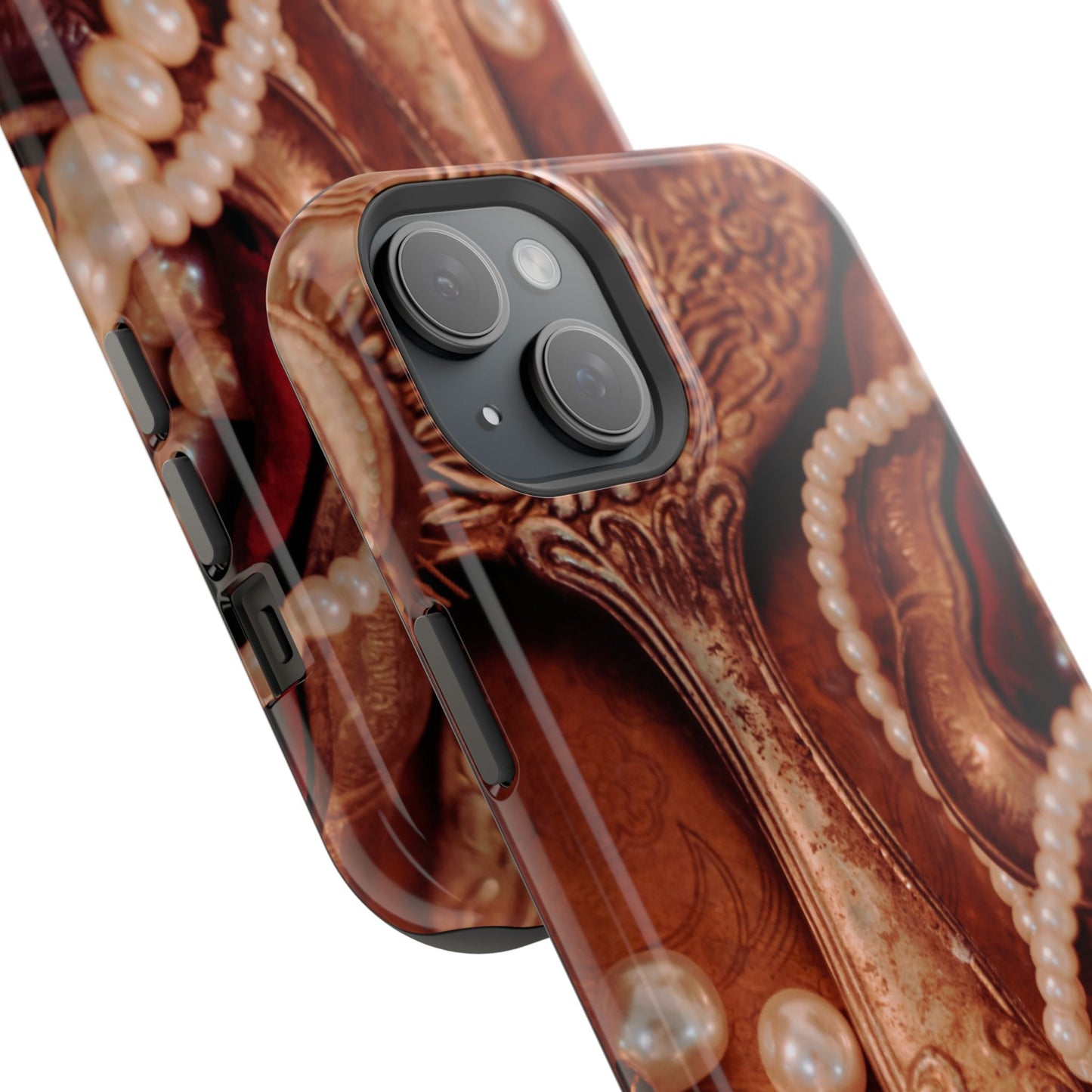 Impact-Resistant Phone Case – Bronze Vanity