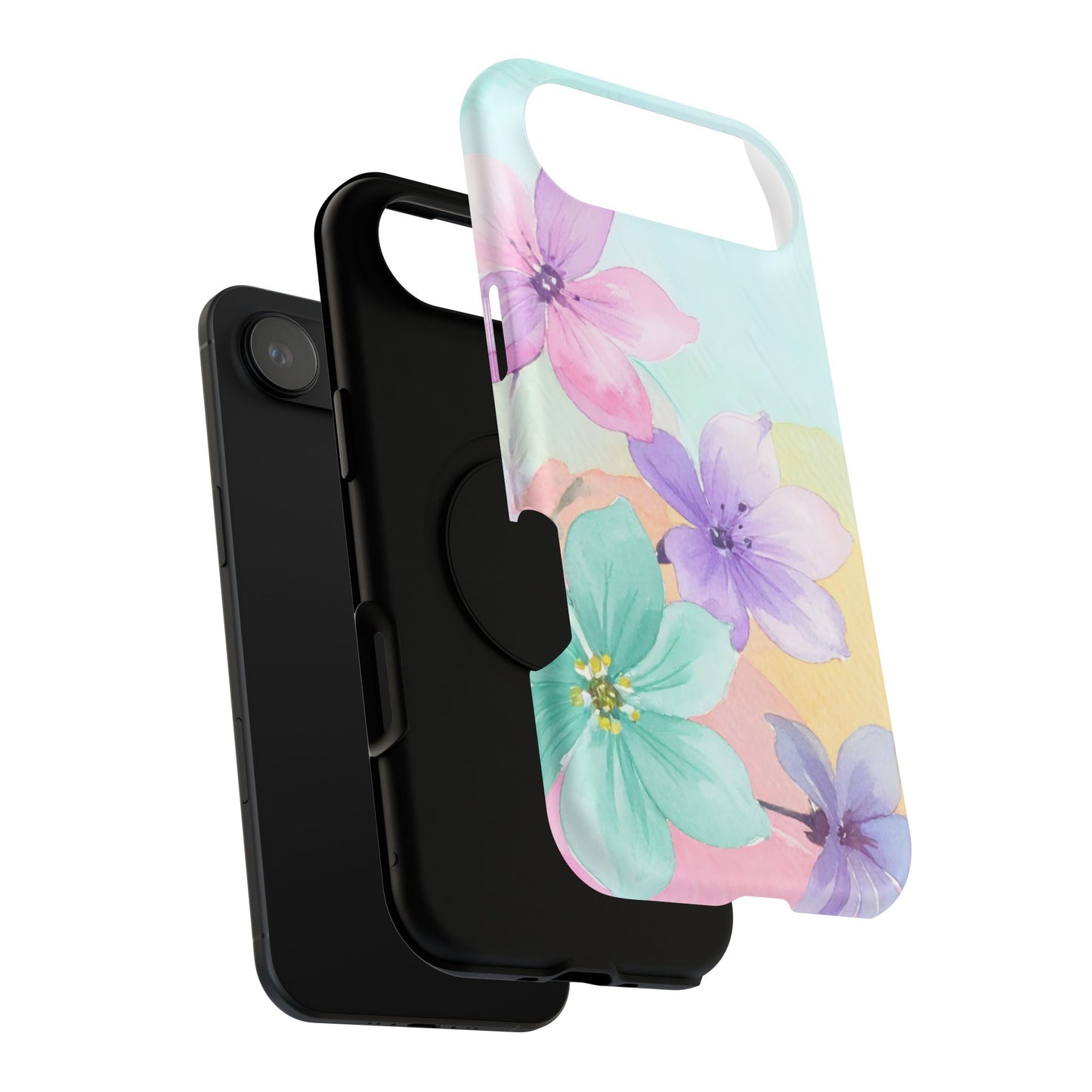 Impact-Resistant Phone Case – Water Petal