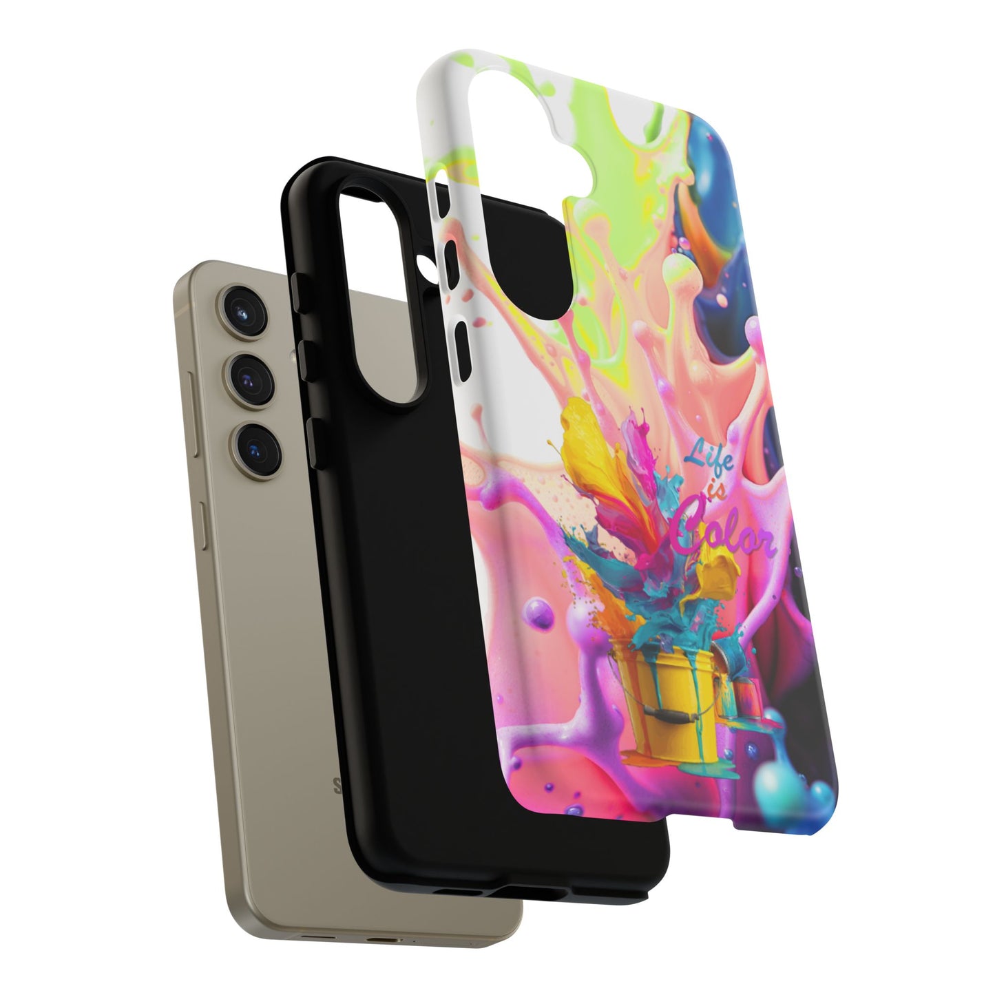 Color Splash Phone Case — “Life in Color” Protective Tough Case