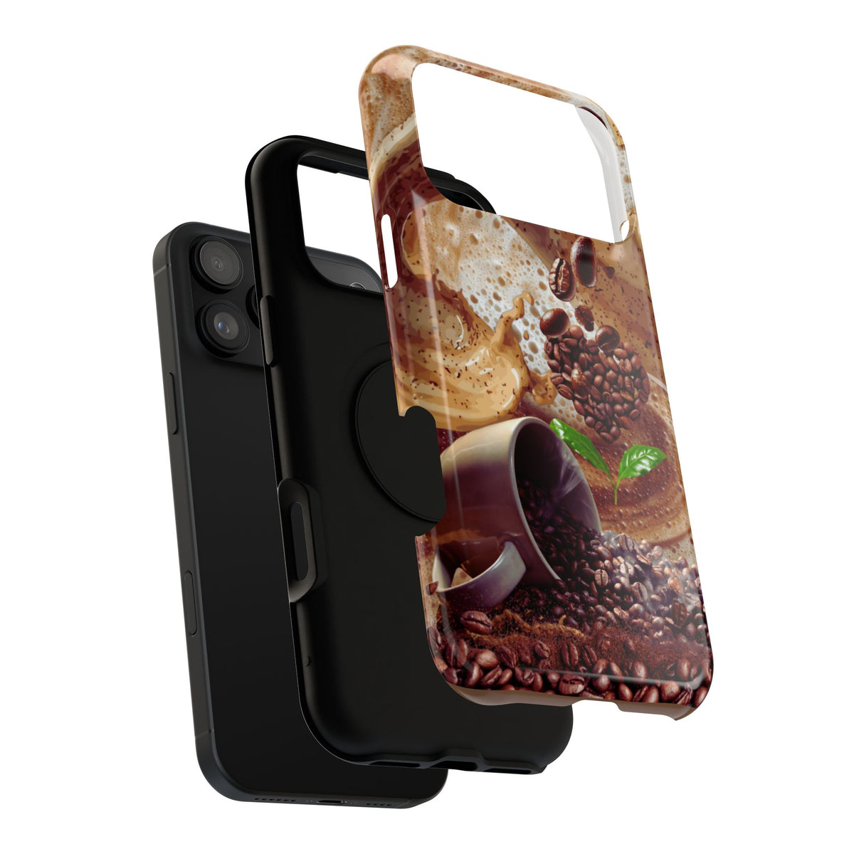 Impact-Resistant Phone Case – Love at First Sip – Compatible with iPhone 11–17 & Samsung Galaxy S22–S26 Series