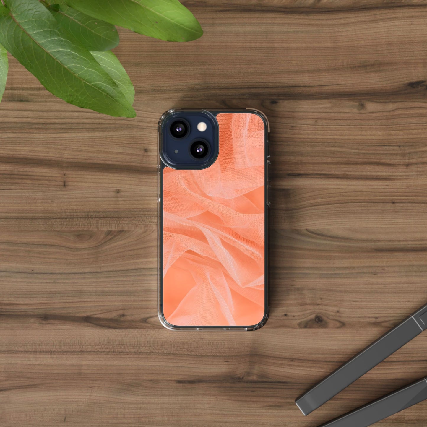 Clear Phone Case – Coral Veil