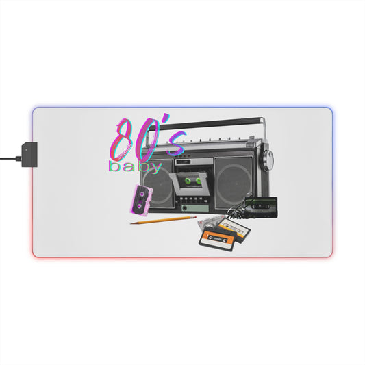 LED Desk Mat – 80s Baby