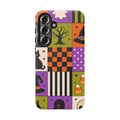 Protective Phone Case – Spooky Patchwork