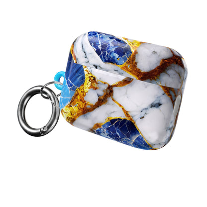 Wireless Earbud Case Cover – Sapphire Veins