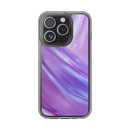 Clear Phone Case – Lavender Wave