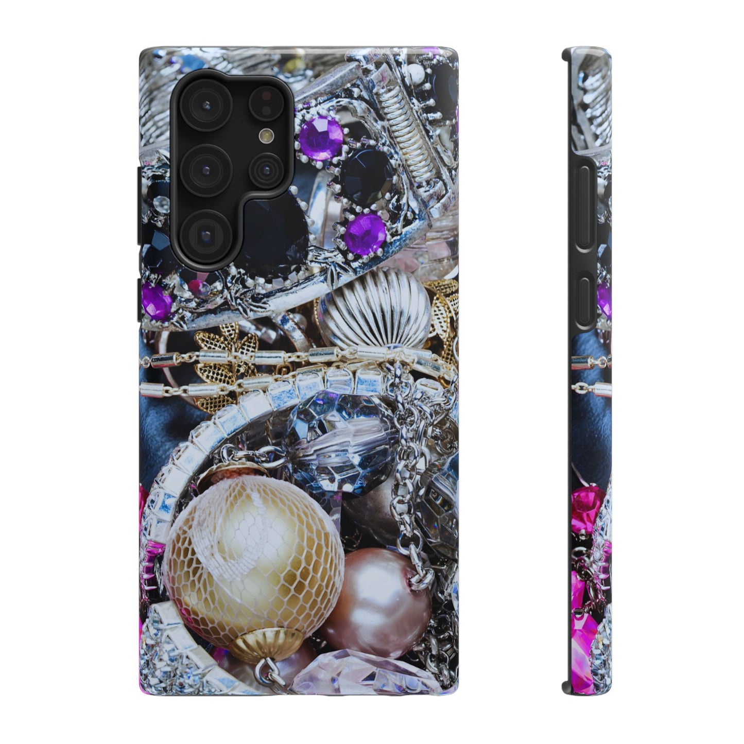 Impact-Resistant Phone Case – Chrome Jewel