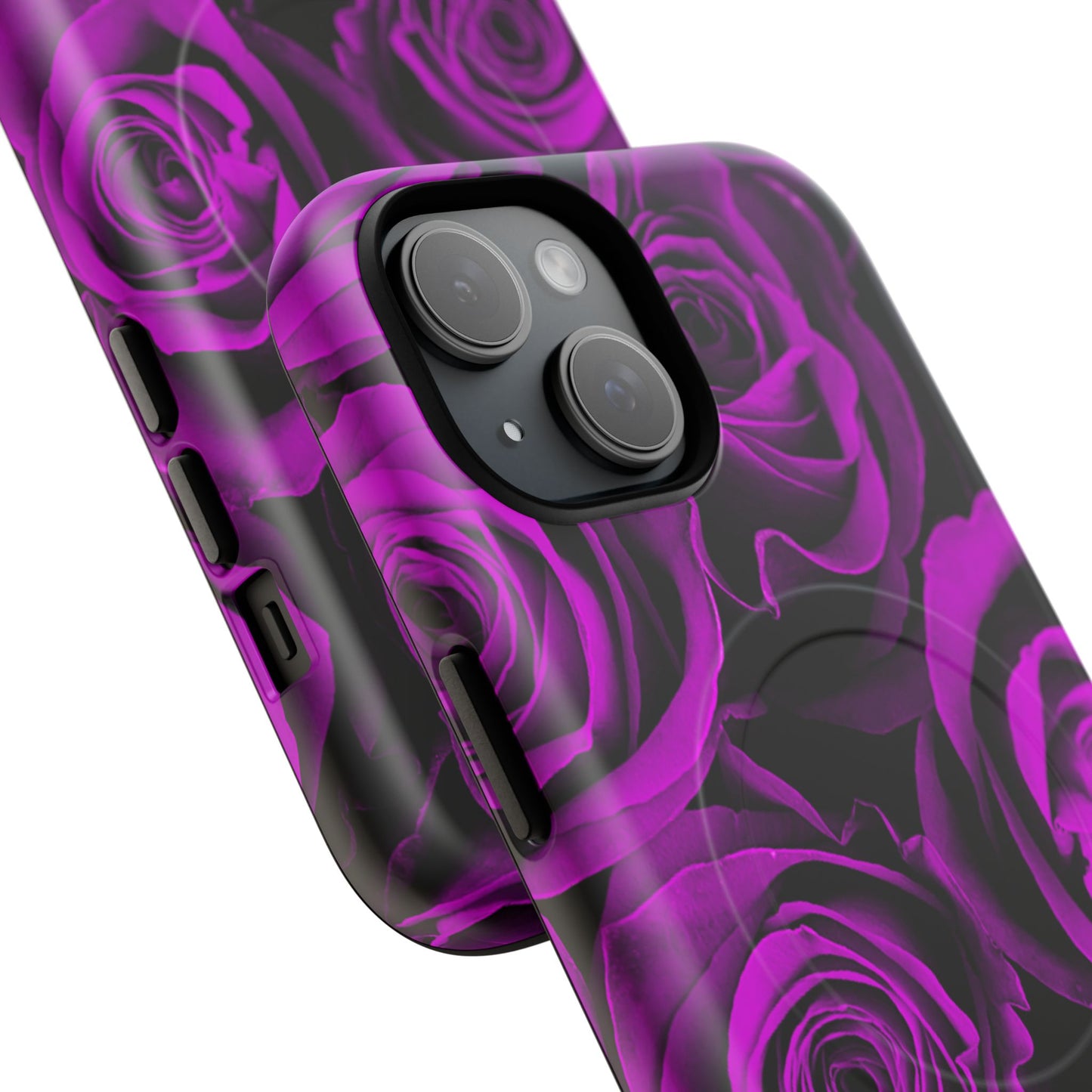 Protective Magnetic Phone Case – Amethyst Roses
