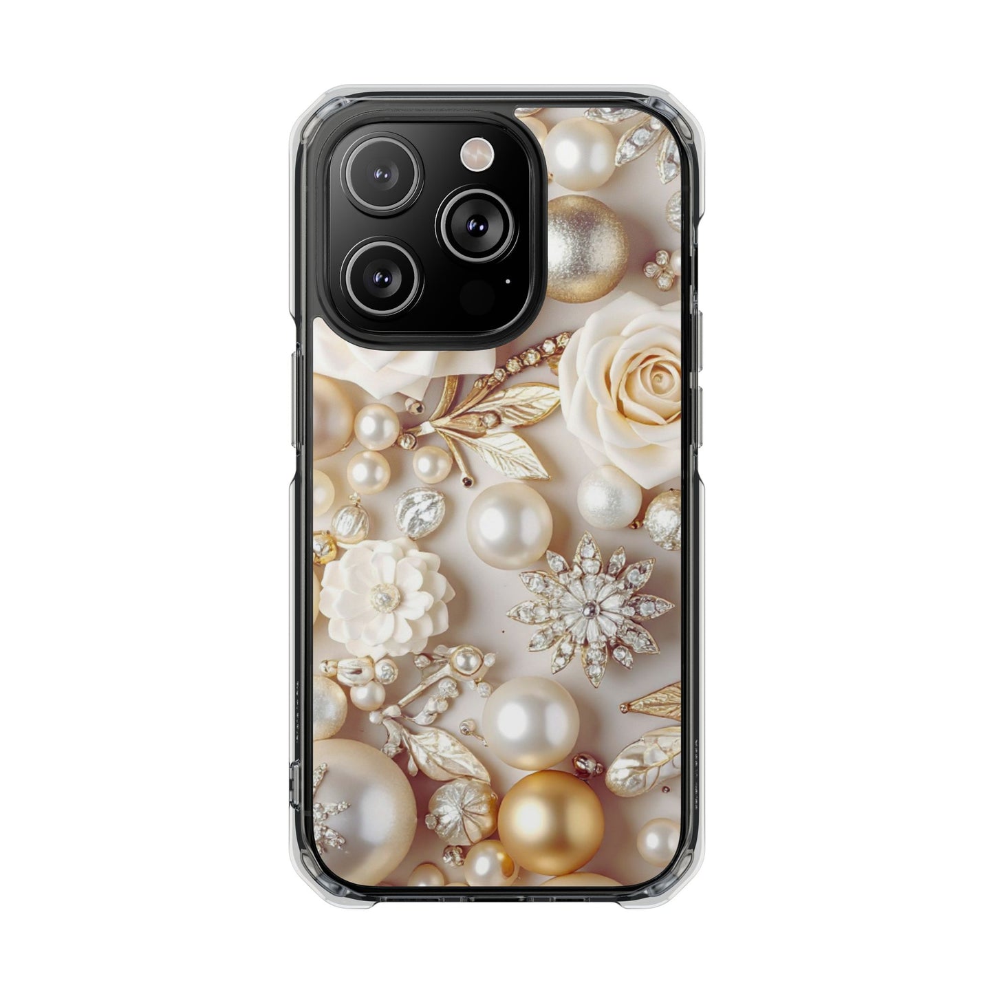 Clear Magnetic Phone Case – Ivory Opulence