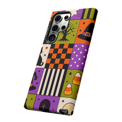 Protective Phone Case – Spooky Patchwork