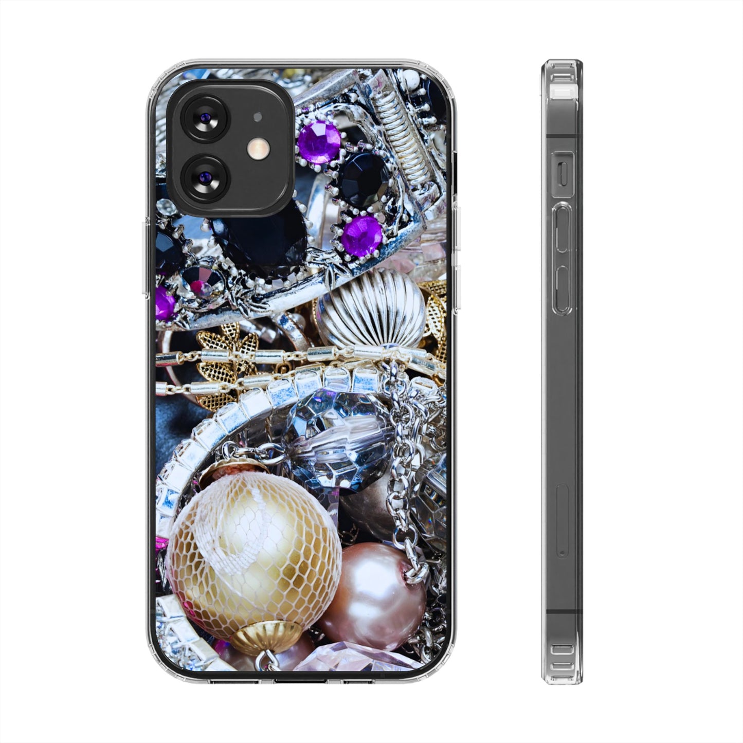 Clear Phone Case – Chrome Jewel