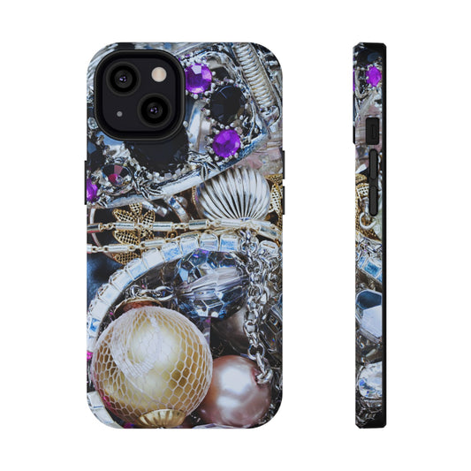 Impact-Resistant Phone Case – Chrome Jewel