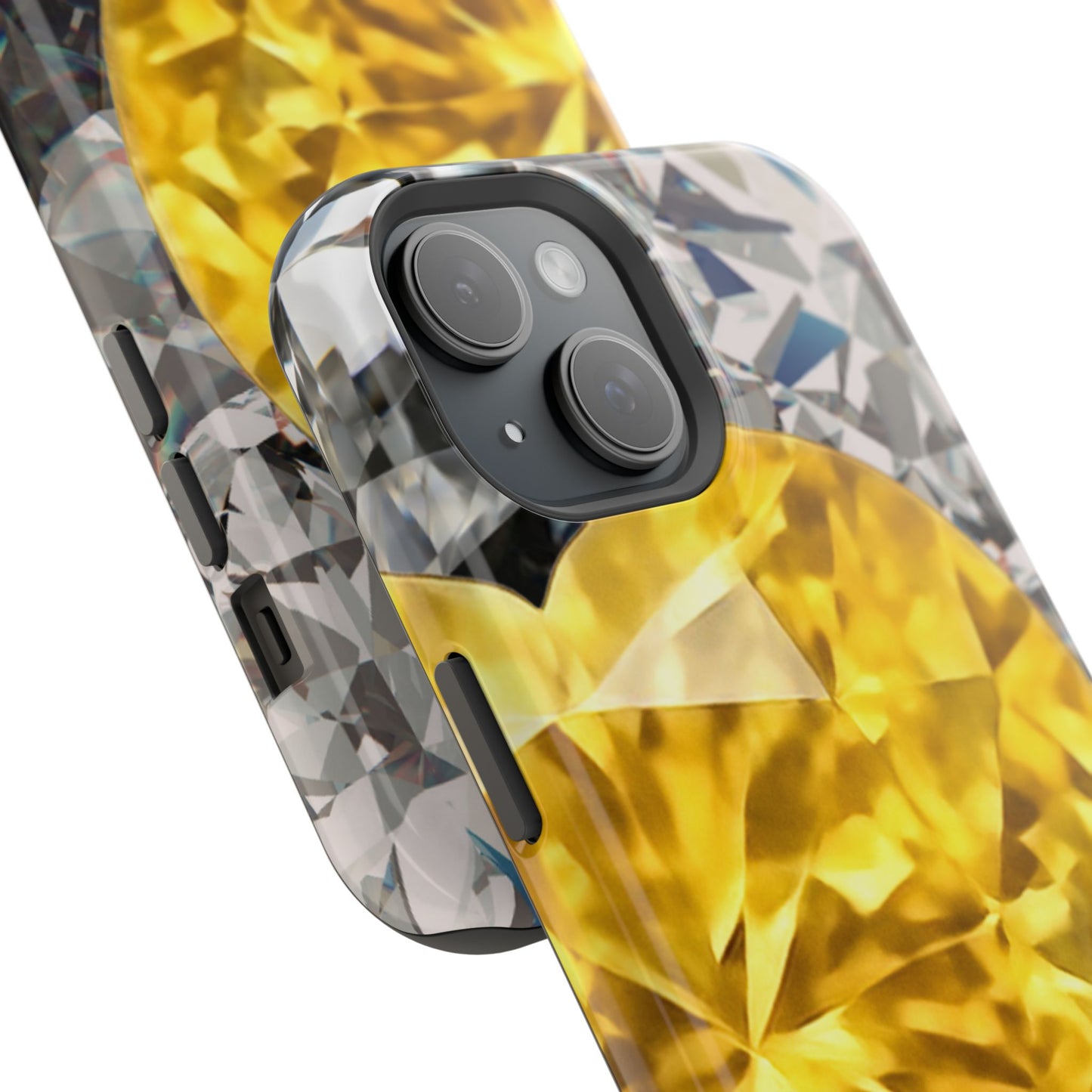 Impact-Resistant Phone Case – Heart of Gold