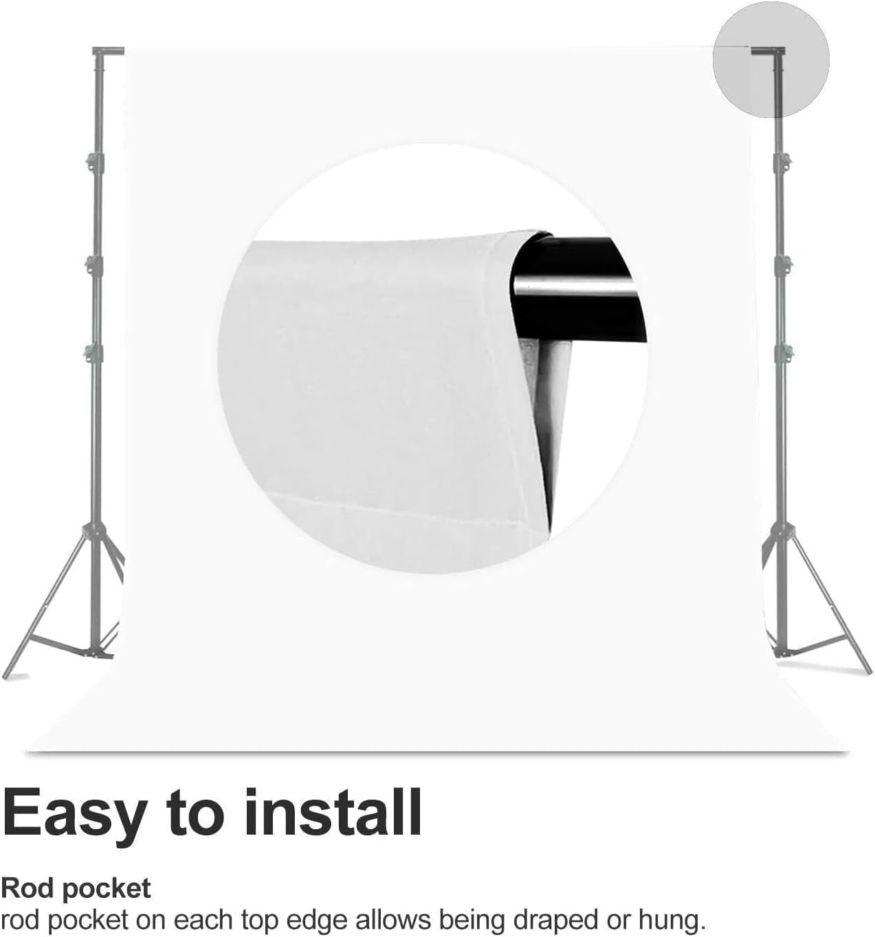 Photo Backdrop White 10 X 10Ft White Backdrop for Photoshoot Solid White Phot...