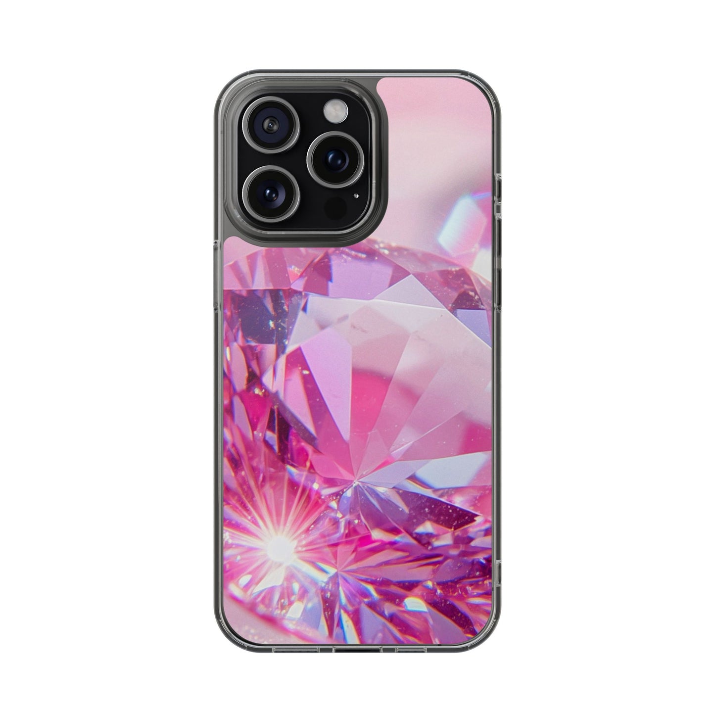 Clear Phone Case – Pink Ice