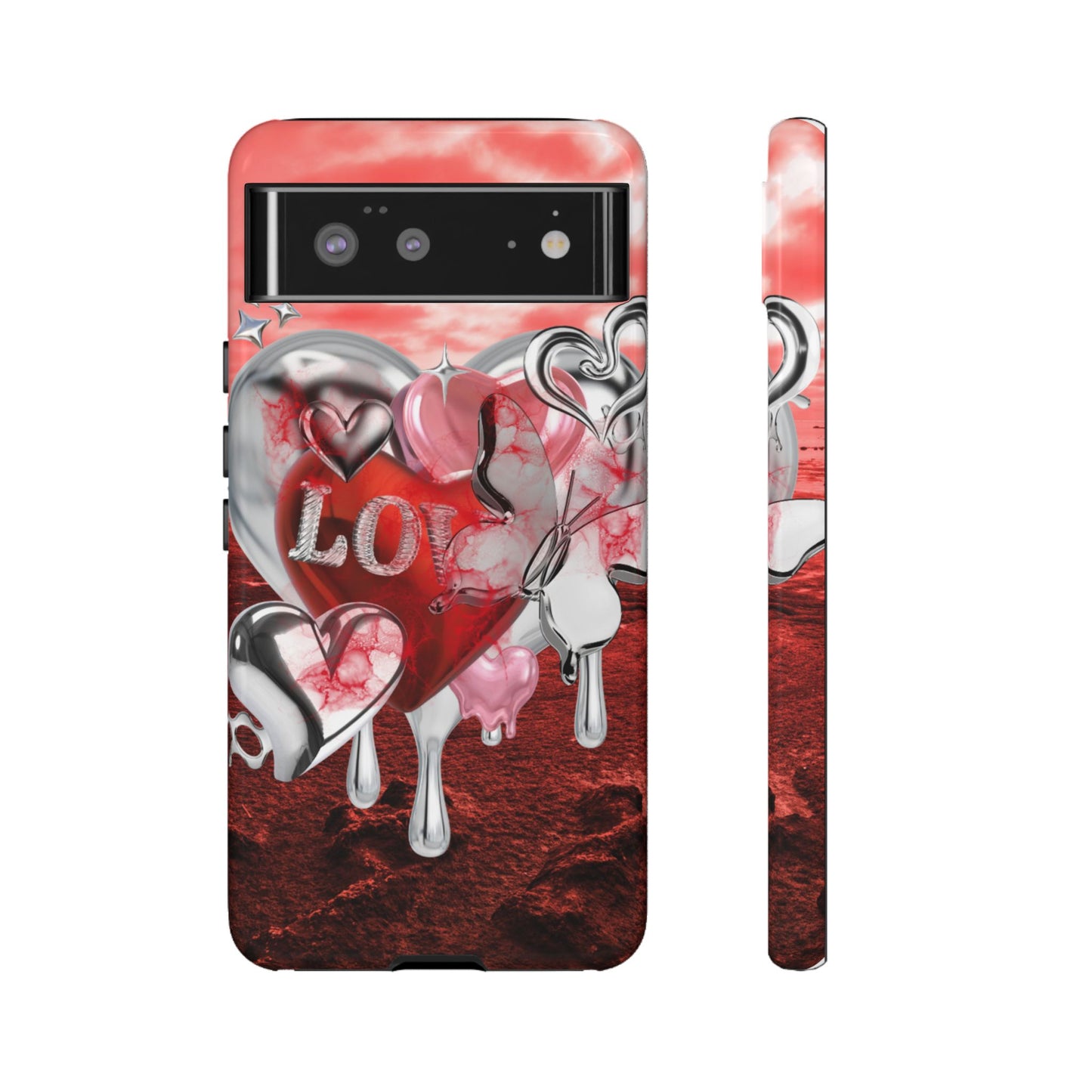 Protective Phone Case – Chrome Love