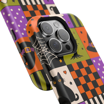 Impact-Resistant Phone Case – Spooky Patchwork