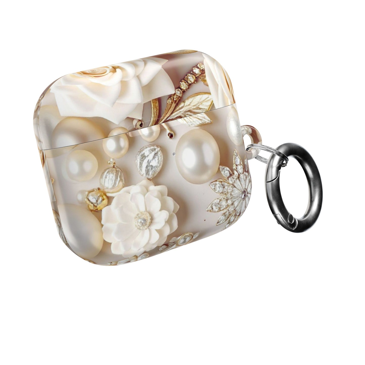 Earbud Case Cover – Ivory Opulence