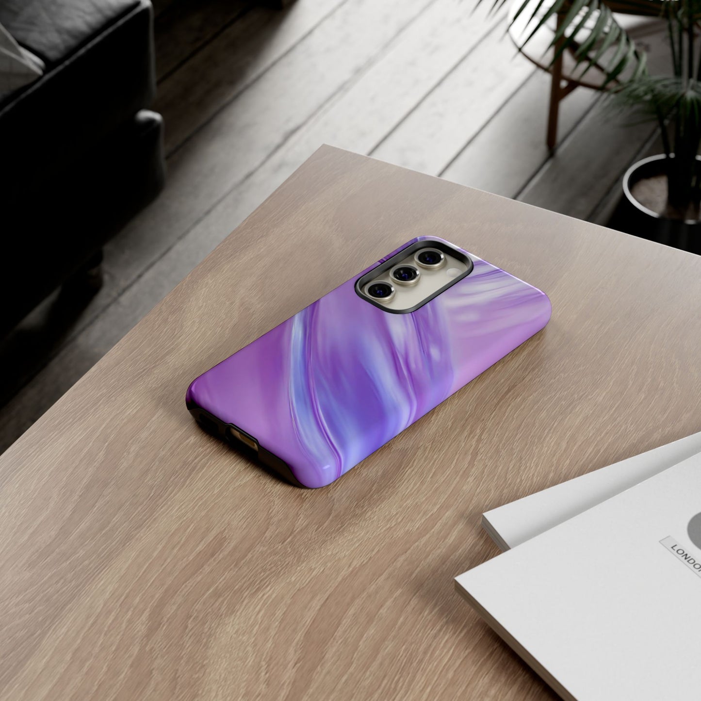 Protective Phone Case – Lavender Wave