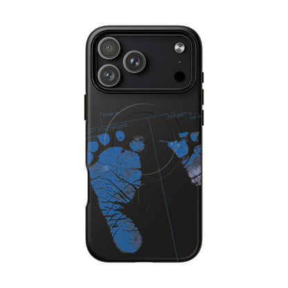 Protective Magnetic Phone Case – Mom’s Little Blue Footprints