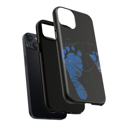 Protective Magnetic Phone Case – Mom’s Little Blue Footprints