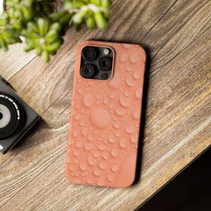 Slim Phone Case – Apricot Rain