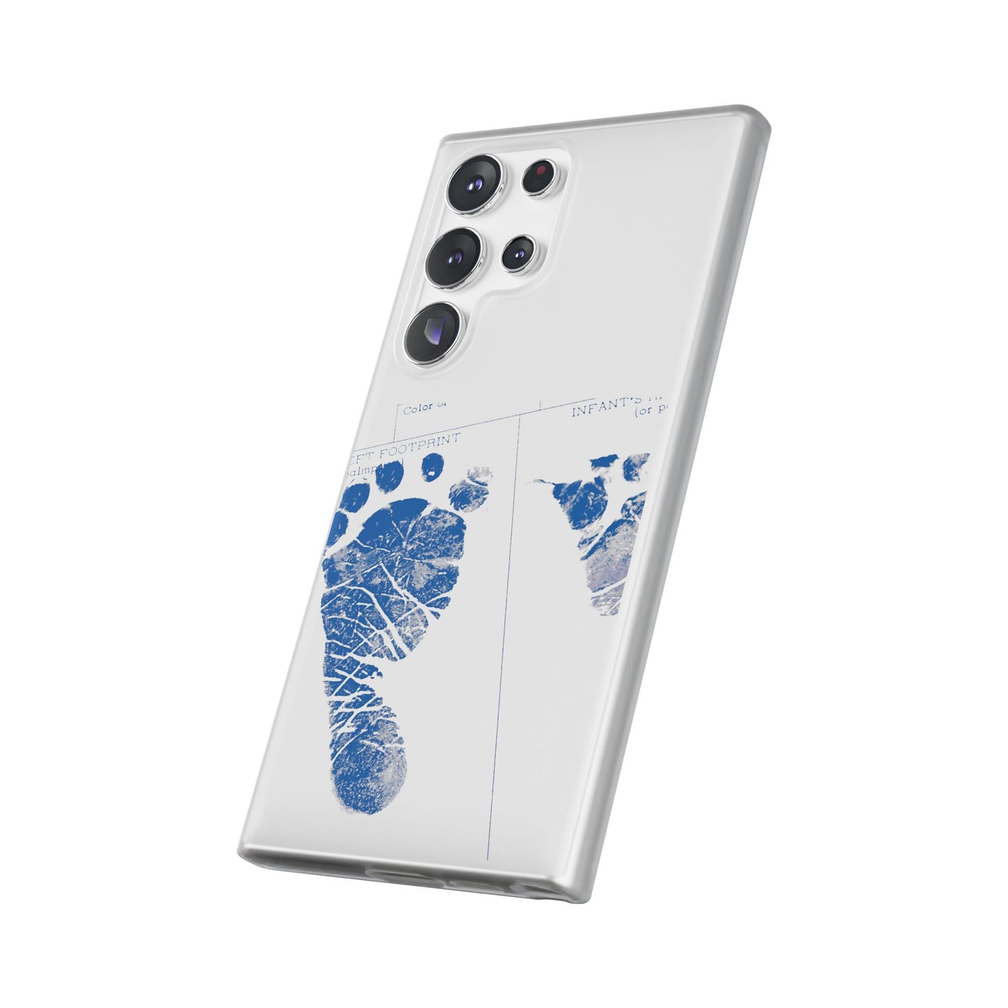 Flexi Case – Mom’s Little Blue Footprints