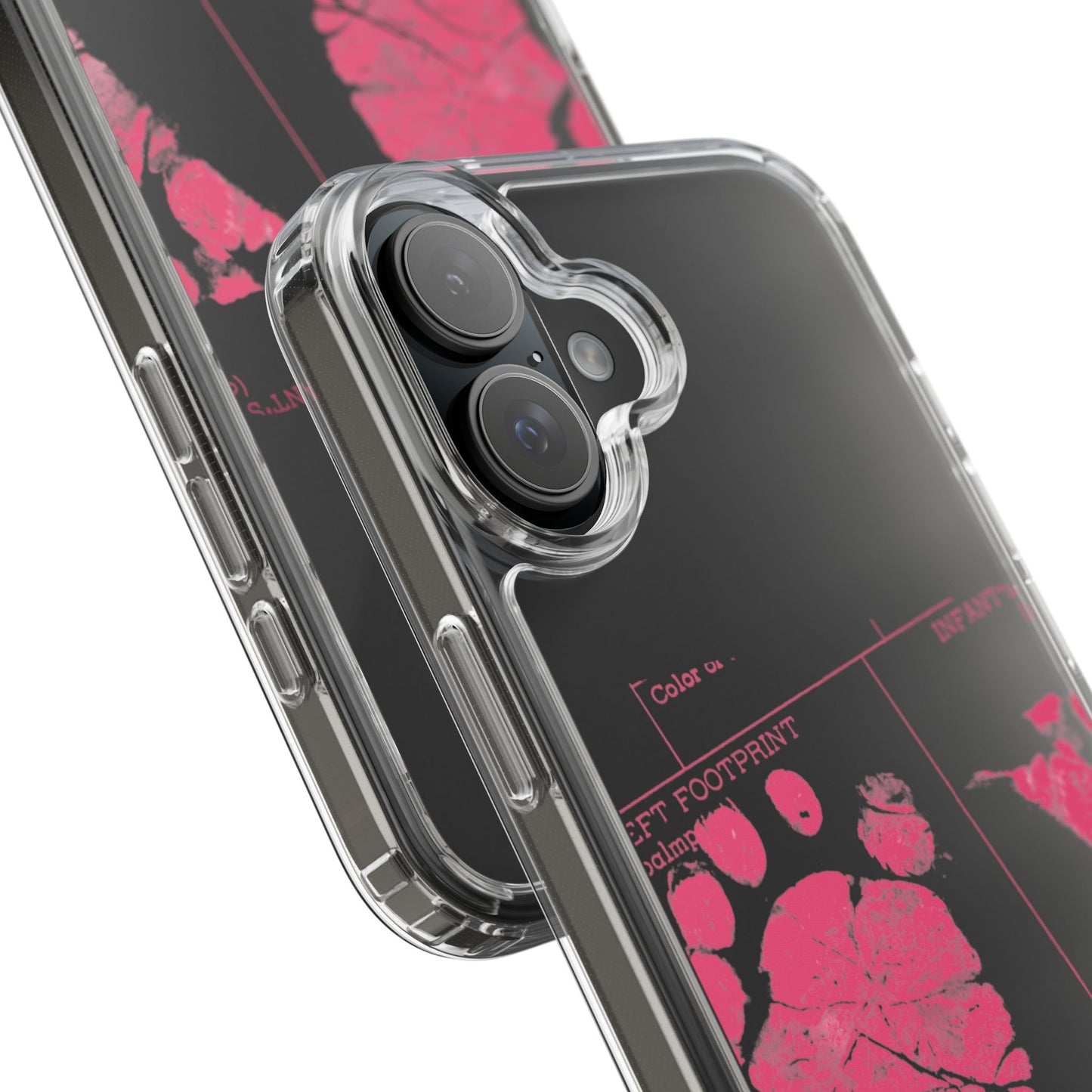 Clear Phone Case – Mom’s Little Pink Footprints