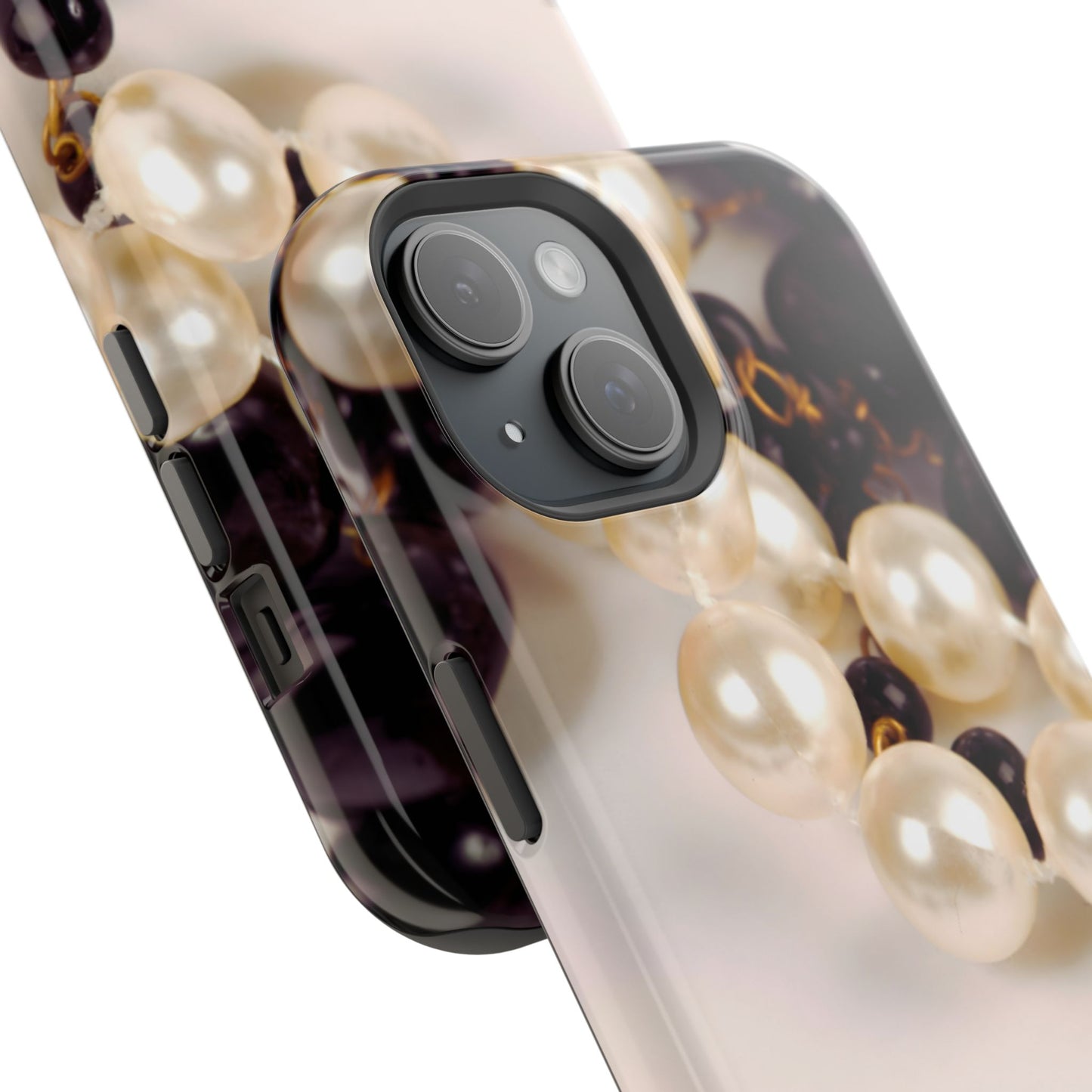 Wireless-Charging Compatible Case – Noir Pearl