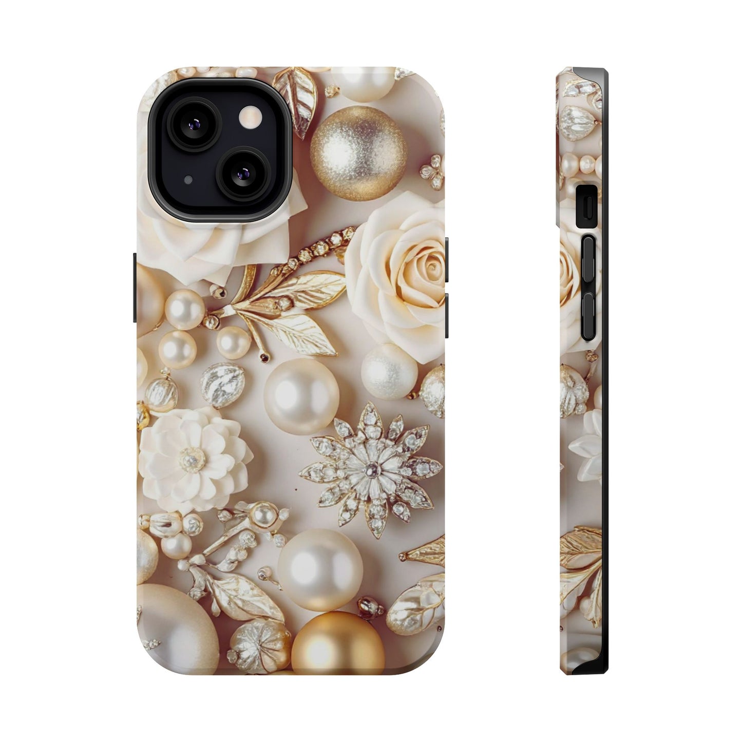 Wireless-Charging Compatible Case – Ivory Opulence