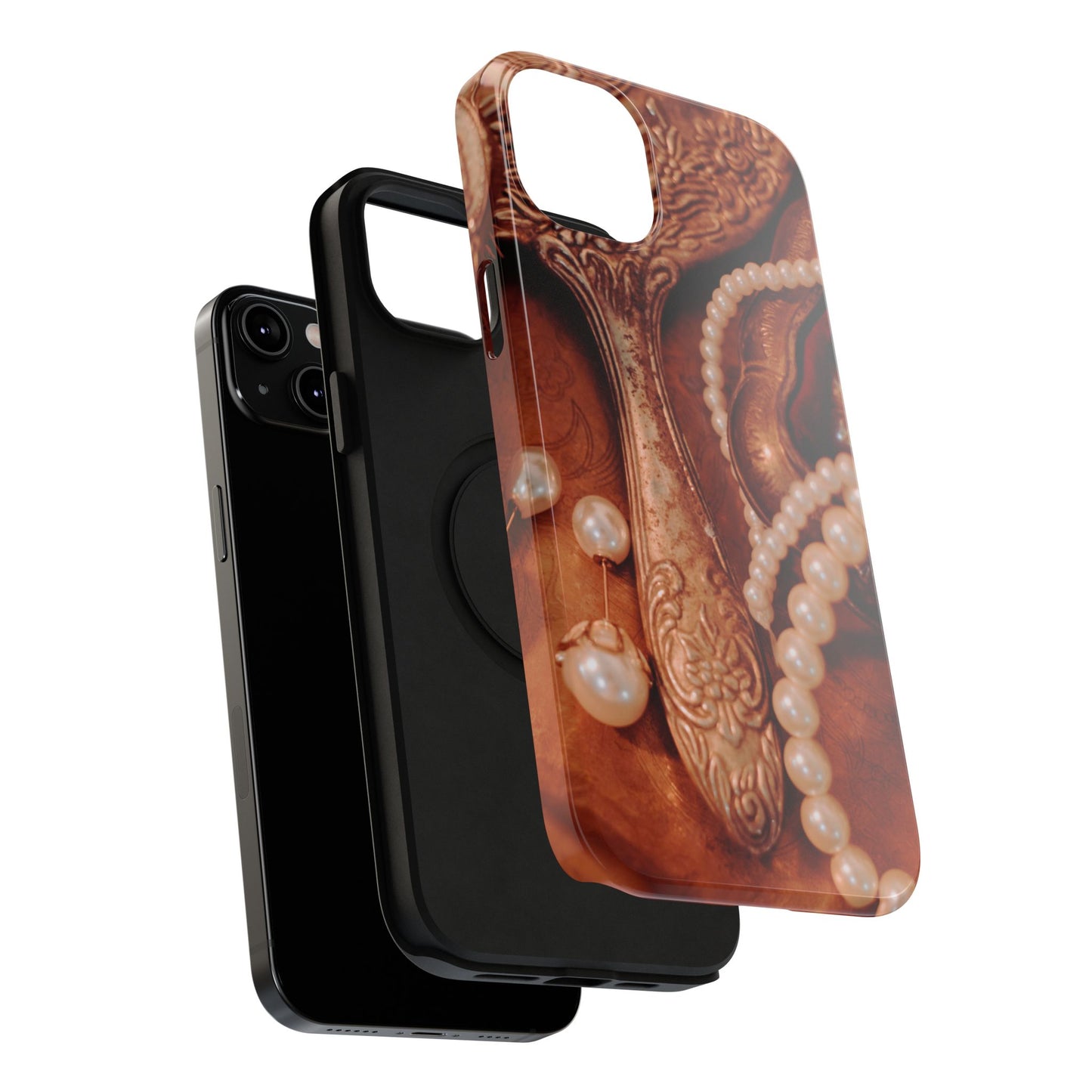 Impact-Resistant Phone Case – Bronze Vanity