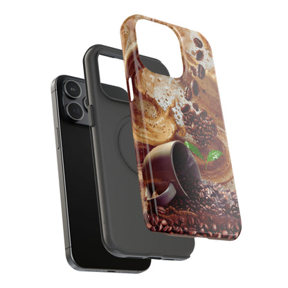 Impact-Resistant Phone Case – Love at First Sip – Compatible with iPhone 11–17 & Samsung Galaxy S22–S26 Series