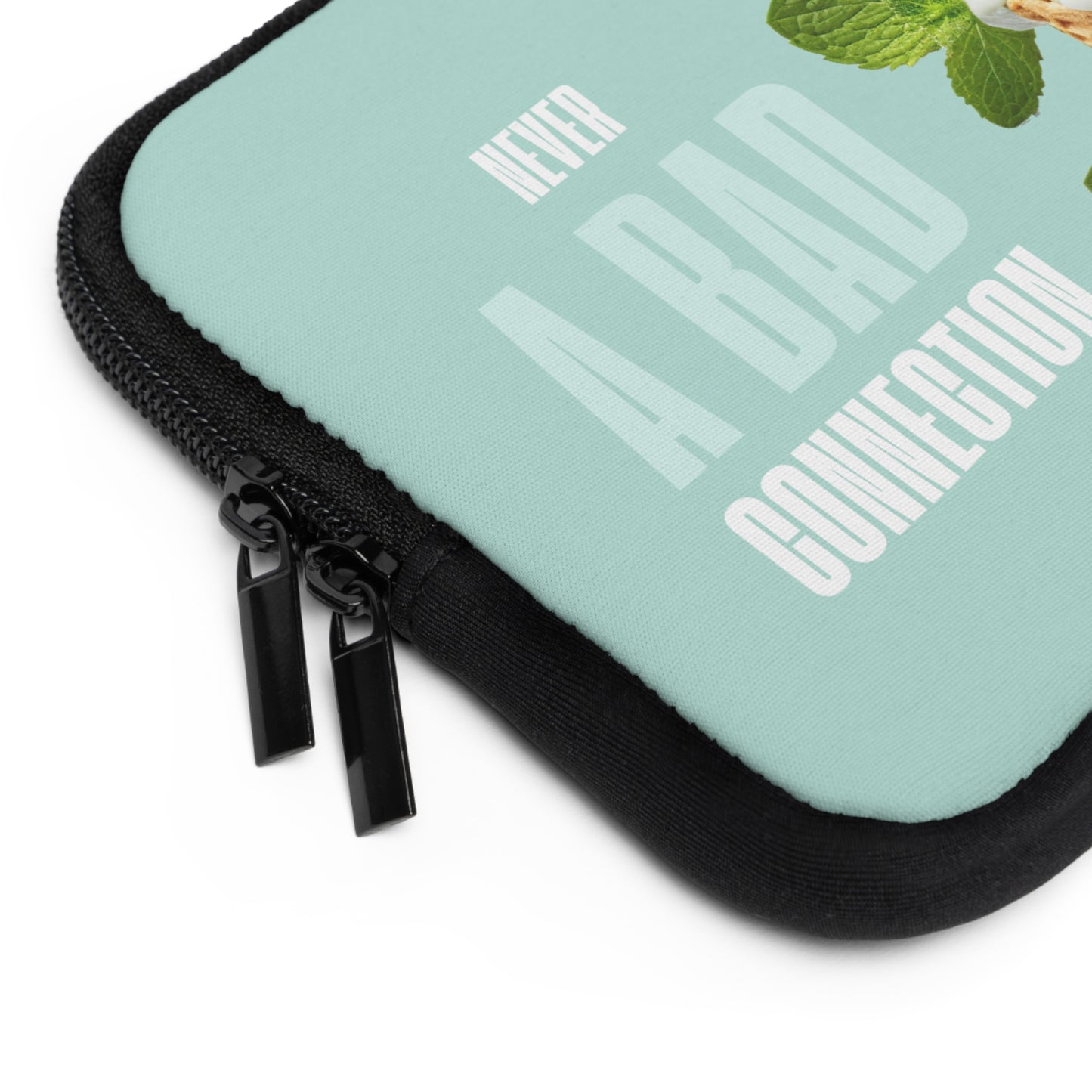 Never a Bad Connection – Mint Ice Cream Laptop Sleeve