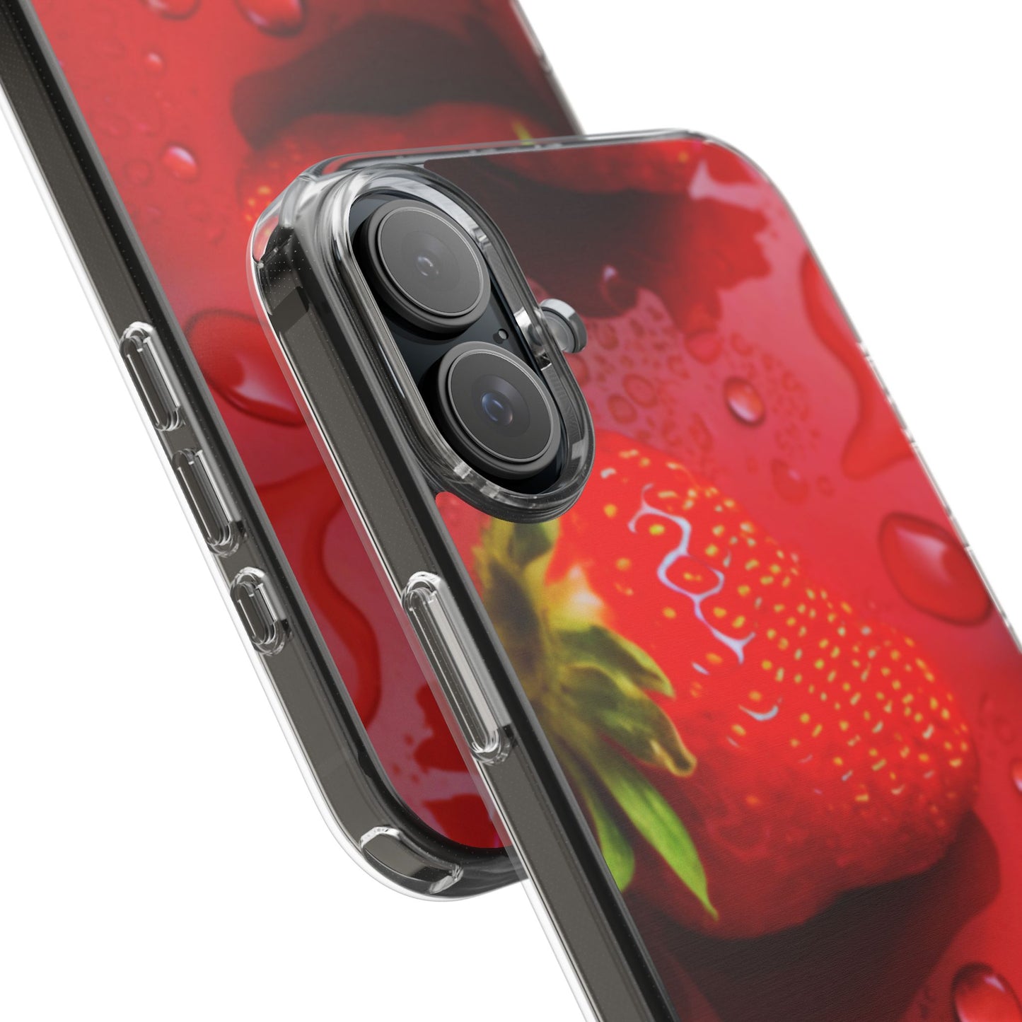 Clear Phone Case – Strawberry Drip