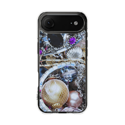Clear Magnetic Phone Case – Chrome Jewel
