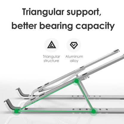 Portable Laptop Stand with Cooling Fan - Adjustable Ergonomic Desk Stand for Better Airflow