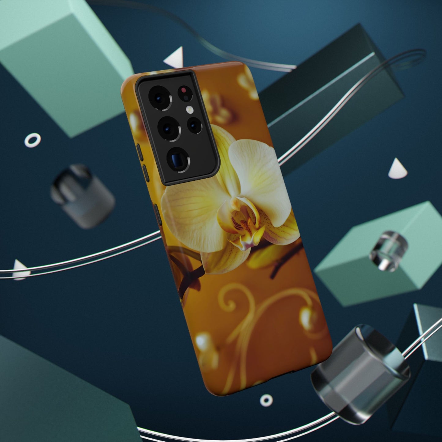 Protective Phone Case – Amber Orchid