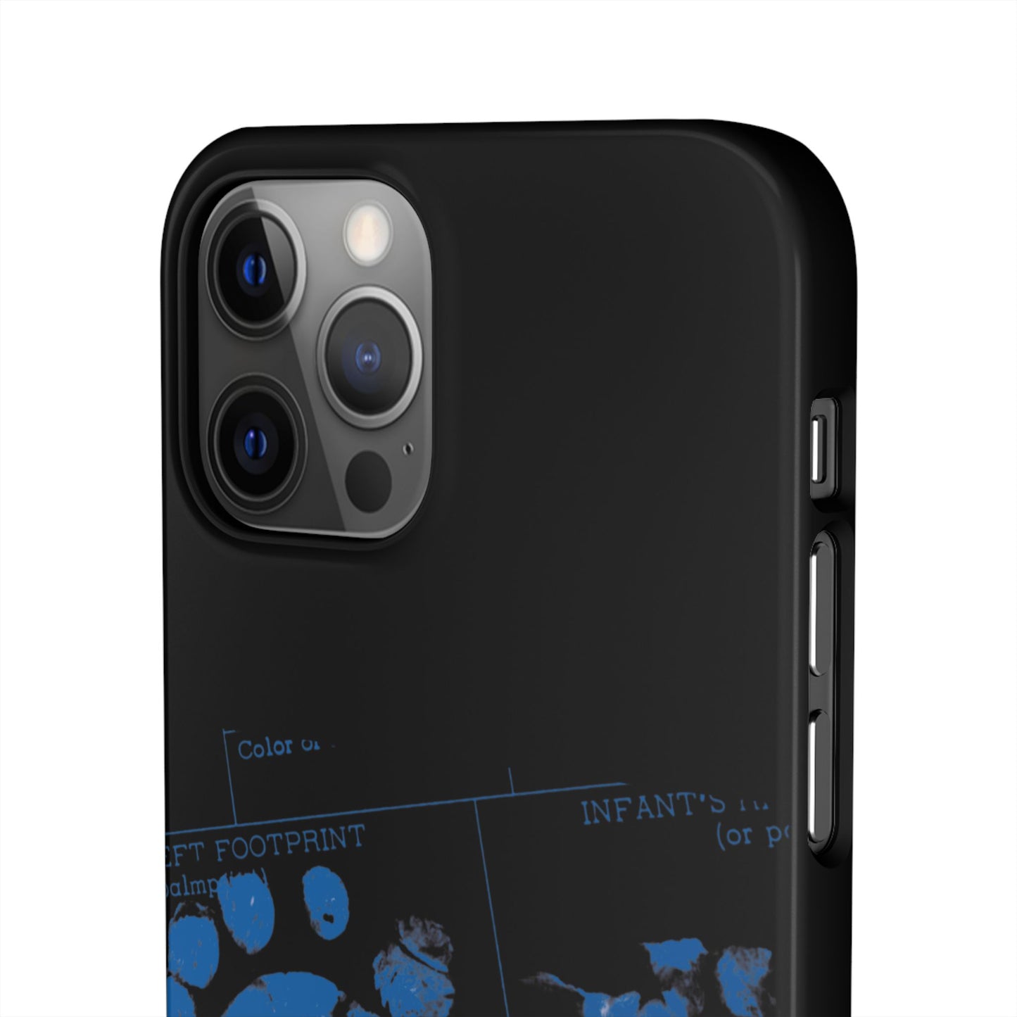 Snap Phone Case – Mom’s Little Blue Footprints