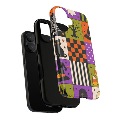 Protective Phone Case – Spooky Patchwork