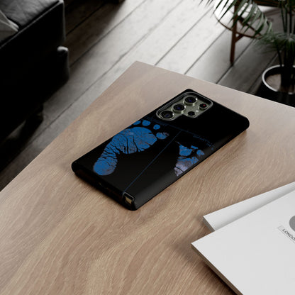 Protective Phone Case – Mom’s Little Blue Footprints