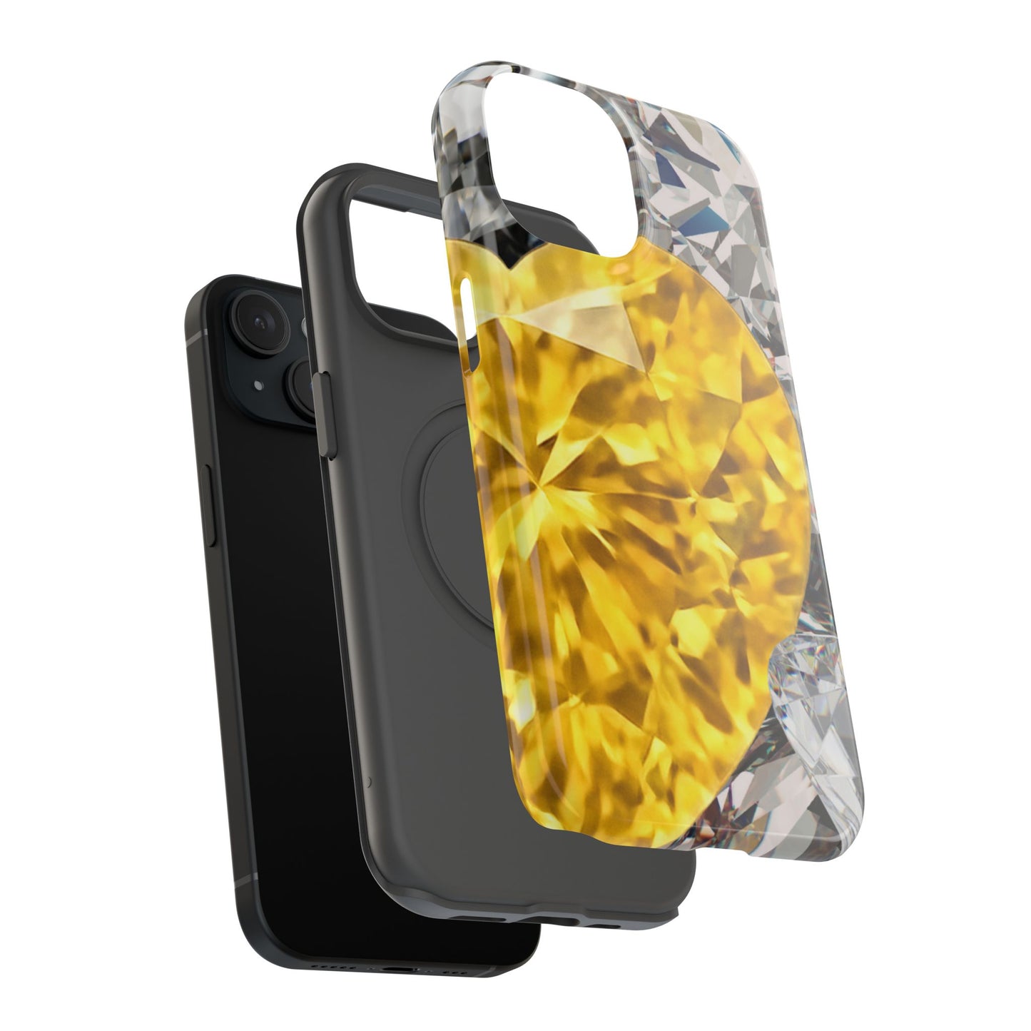 Impact-Resistant Phone Case – Heart of Gold
