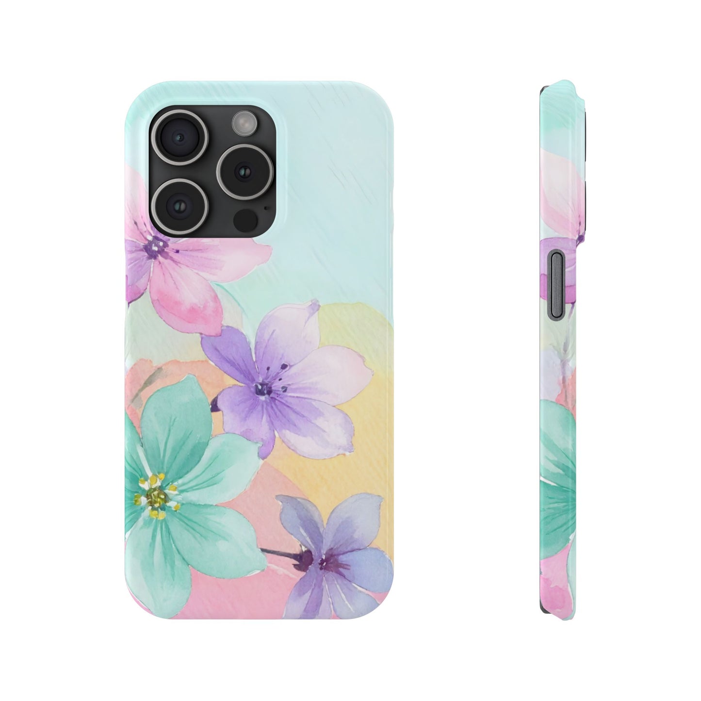Slim Phone Case – Water Petal