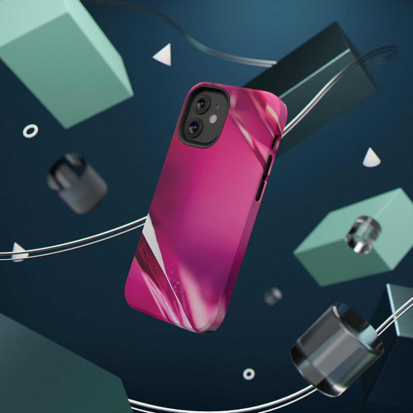Impact-Resistant Phone Case – Magenta Motion