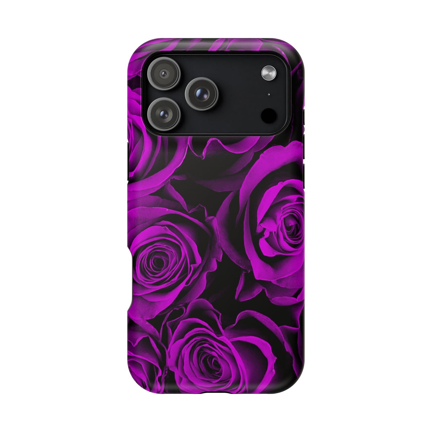 Wireless-Charging Compatible Case – Amethyst Roses